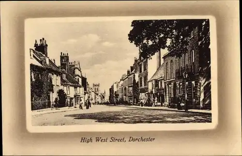 Passepartout Ak Dorchester Grafschaft Dorset South West England, High West Street