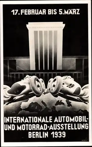 Ak Berlin Charlottenburg Westend, Internationale Automobil und Motorrad Ausstellung 1939