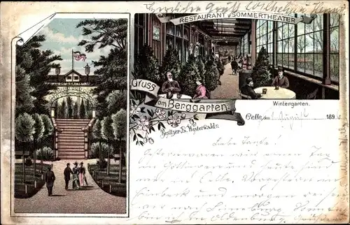 Litho Celle in Niedersachsen, Restaurant und Sommertheater Berggarten, Inh. E. Westerwald