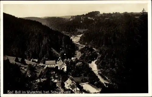 Ak Bad Boll  im Landkreis Göppingen, Blick ins Wutachtal, Häuser, Wald