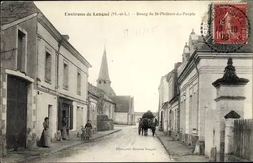 Ak Longué Maine et Loire, Bourg de Saint Philbert du Peuple