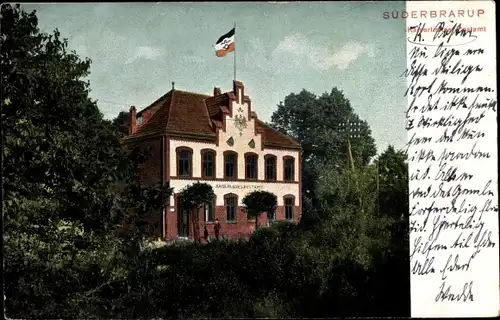 Ak Süderbrarup in Schleswig Holstein, Kaiserl Postamt