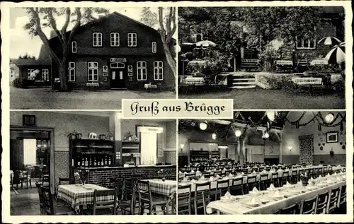 Ak Brügge in Holstein, Gasthof zur Linde, Inh. W. Stoltenberg