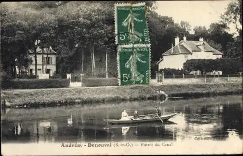 Ak Andresy Yvelines, Denouval, Entree du Canal