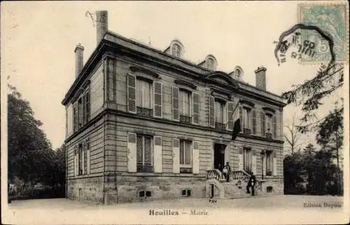 Ak Houilles Yvelines, La Mairie