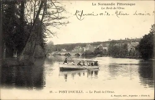 Ak Pont d Ouilly Calvados, Le Pont de l'Orne