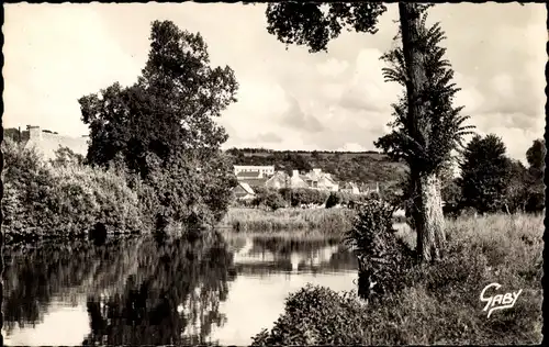 Ak Pont d Ouilly Calvados, Les Rives de l'Orne