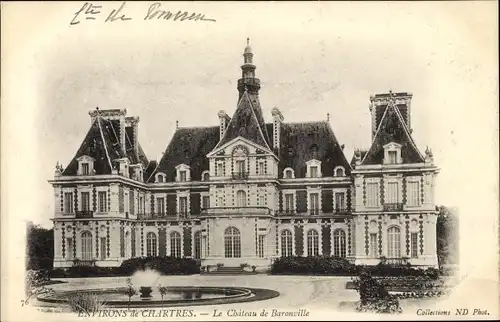 Ak Chartres Eure et Loir, Le Chateau de Barnonville