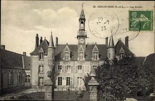 Ak Senonches Eure et Loir, Les Ecoles