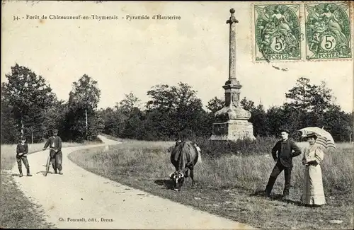 Ak Châteauneuf en Thymerais Eure et Loir, Pyramide d'Hauterive