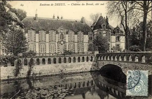 Ak Dreux Eure et Loir, Chateau du Breuil