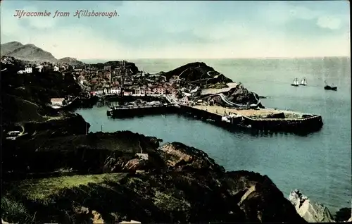 Ak Ilfracombe Devon, From Hilsborough