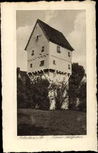 Ak Rothenburg ob der Tauber Mittelfranken, Toppler Schlösschen