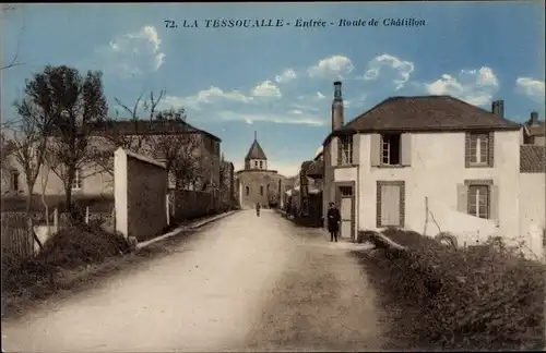 Ak La Tessoualle Maine et Loire, Entree, Route de Chatillon