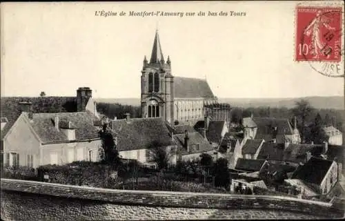 Ak Montfort l'Amaury Yvelines, L'Eglise