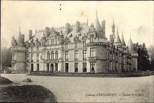 Ak Eure et Loir Frankreich, Chateau d'Esclimont