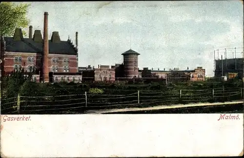 Ak Malmö Schweden, Gasverket