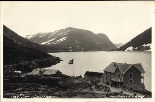 Ak Norwegen, Djupvands Hytten, Berghütten