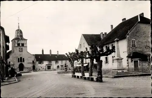 Ak Clairvaux les Lacs Jura, Place du Commerce