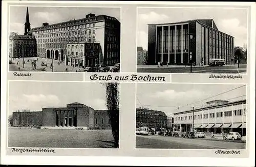10 alte Ansichtskarten Bochum im Ruhrgebiet, verschiedene Ansichten