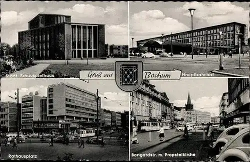 10 alte Ansichtskarten Bochum im Ruhrgebiet, verschiedene Ansichten