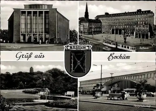10 alte Ansichtskarten Bochum im Ruhrgebiet, verschiedene Ansichten