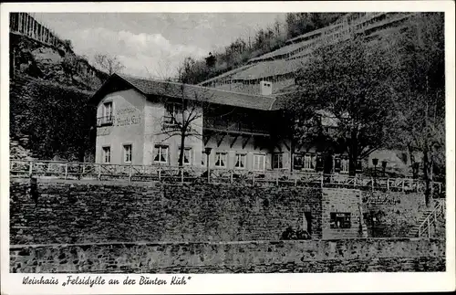Ak Walporzheim Bad Neuenahr Ahrweiler, Weinhaus Felsidylle an der Bunten Kuh, Inh. Walter Fischer