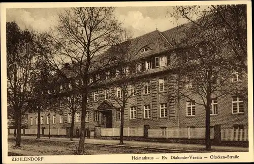 Ak Berlin Zehlendorf, Heimathaus, Ev. Diakonie Verein, Glockenstraße