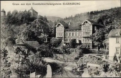 Ak Elgersburg in Thüringen, Eisenbahnerholungsheim