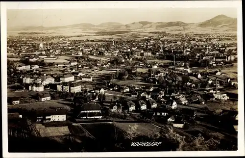 Ak Varnsdorf Warnsdorf Region Aussig, Fliegeraufnahme