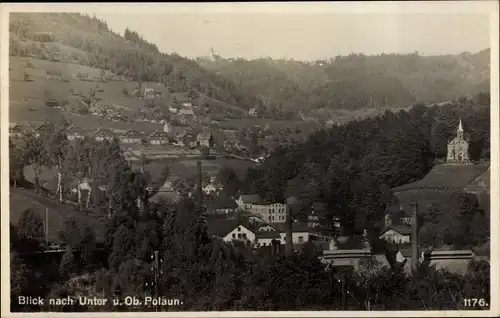 Ak Dolni Polubný Unter Polaun Region Reichenberg, Gesamtansicht