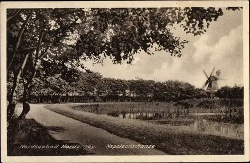 Ak Norderney in Ostfriesland, Napoleonsschanze