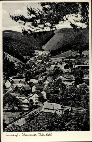 Ak Sitzendorf in Thüringen, Blick auf den Ort