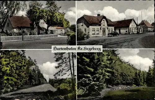 Ak Hartenholm Schleswig Holstein, Stadtpartie, Parkanlagen