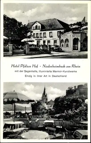 Ak Niederheimbach am Rhein, Hotel Pfälzer Hof