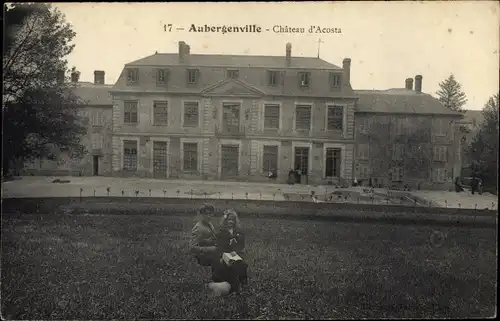 Ak Aubergenville Yvelines, Chateau d'Acosta