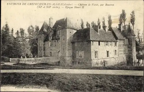 Ak Crèvecœur en Auge Calvados, Chateau de Victot