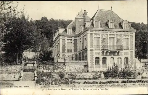 Ak Dreux Eure et Loir, Chateau de Fermaincourt