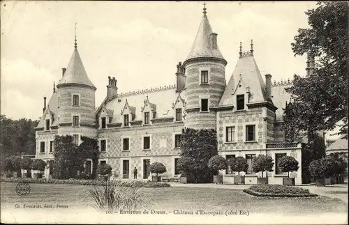 Ak Dreux Eure et Loir, Chateau d'Escorpain