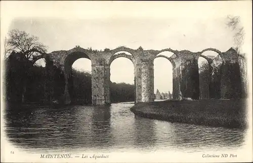 Ak Maintenon Eure et Loir, Les Aquaducs