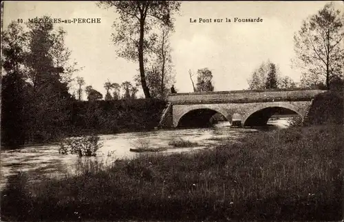 Ak Mézières au Perche Eure et Loir, Le Pont sur la Foussarde