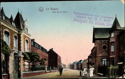 Ak La Bassée Nord, Rue de la Gare