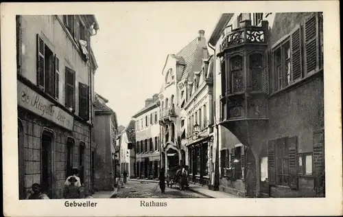 Ak Guebwiller Gebweiler Haut Rhin, Rathaus