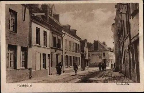 Ak Neufchâtel sur Aisne, Straßenbild