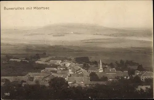 Ak Buxières sous les Côtes Buxerulles Meuse, Panorama mit Montsec