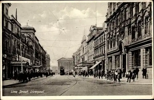 Ak Liverpool North West England, Lime Street
