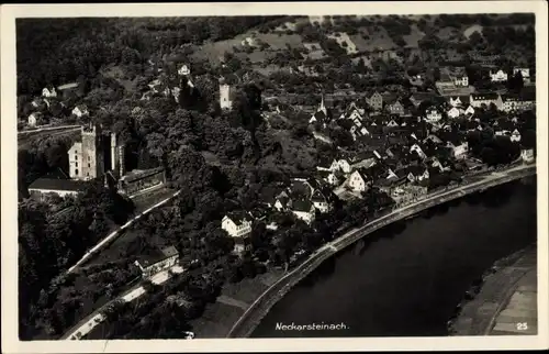 Ak Neckarsteinach in Hessen, Fliegeraufnahme