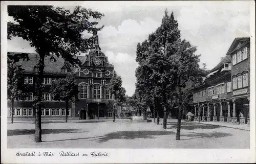 Ak Arnstadt in Thüringen, Rathaus, Galerie