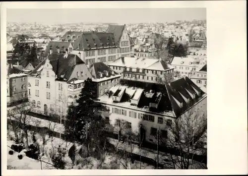 Foto Ak Göppingen in Baden Württemberg, Stadtpanorama im Winter