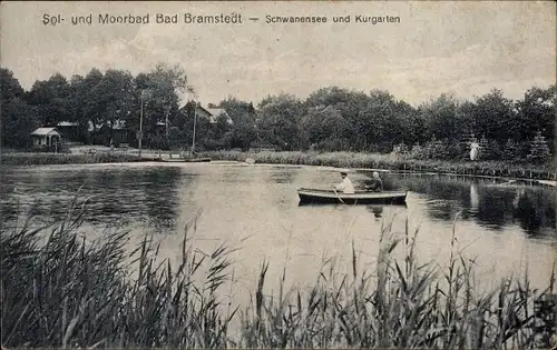 Ak Bad Bramstedt in Holstein, Schwanensee und Kurgarten